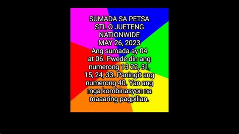 sumada jueteng|SUMADA SA PETSA/ JUNE 17 .